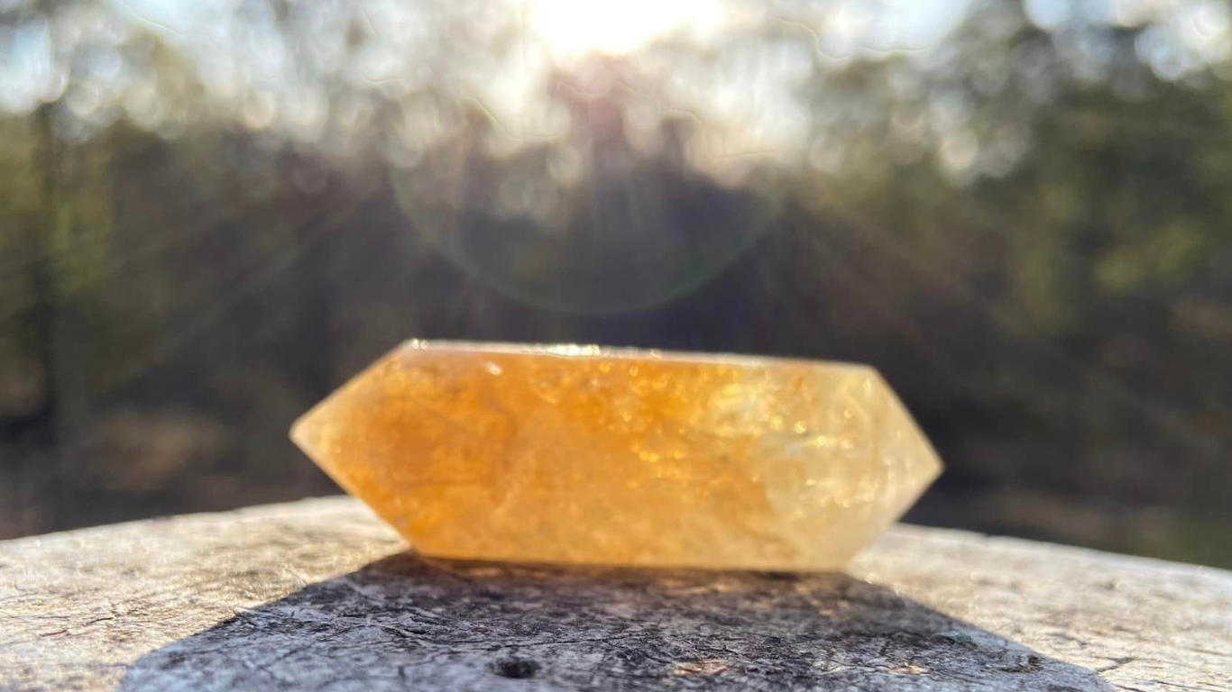 Citrine Double Terminated Wand