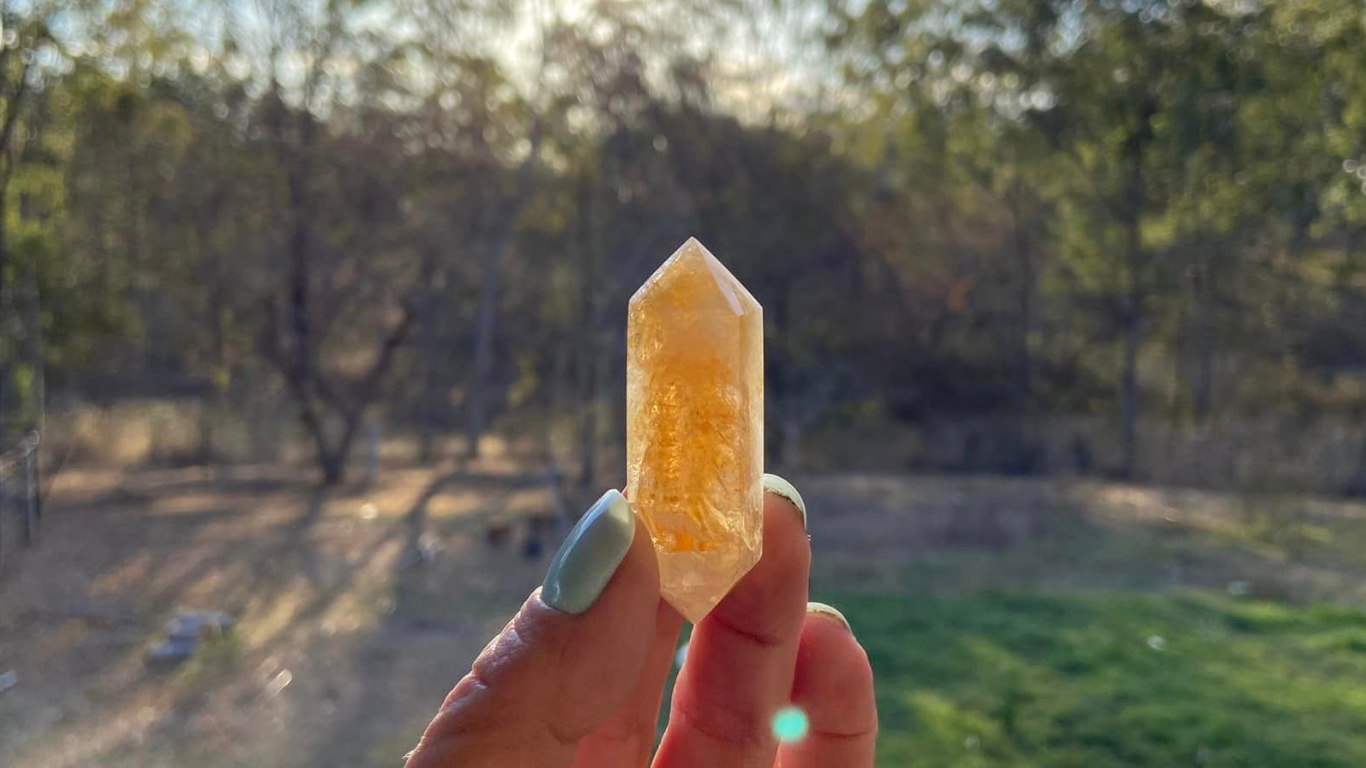 Citrine Double Terminated Wand