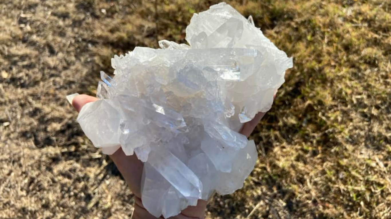 Lemurian Seed Cluster with Rainbows and Record Keepers AAA+ Grade