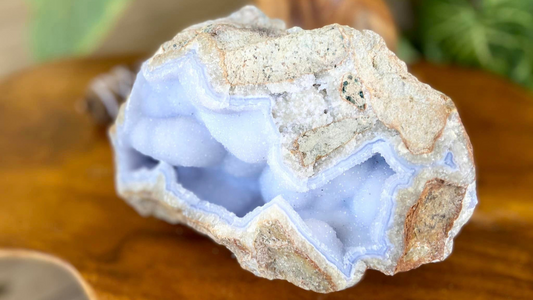 Blue Lace Agate Geode