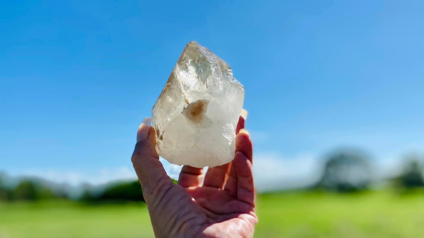 Smoky Citrine Cathedral Lemurian Seed Natural Point Quartz Energetic Library