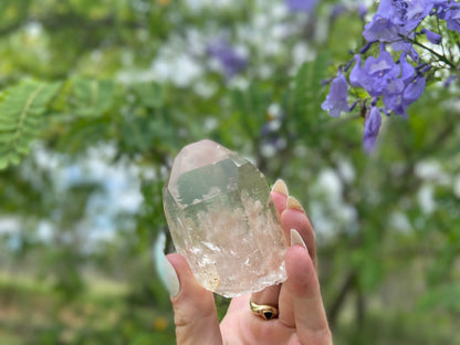 Lodolite Lemurian Inclusion Quartz With IsIs Window