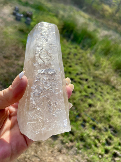IsIs Pleiadian Starbrary Double Terminated Elite Lemurian Seed Quartz With A Touch Of Tangerine Quartz 759 Grams