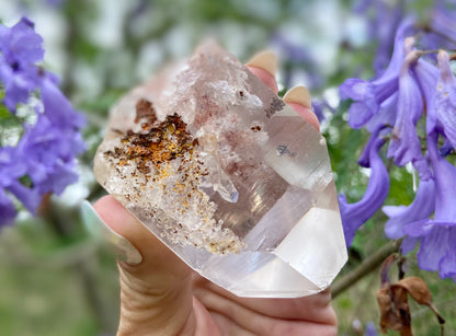 Lodolite Lemurian Inclusion Quartz With IsIs Window