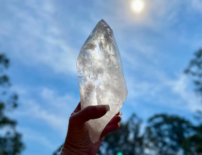 Elite Polished Pleiadian Starbary Quartz Crystal | Touch of Tangerine | Ancient Wisdom | Record Keepers |Phantasmagoric Rainbows | 1.4 kg
