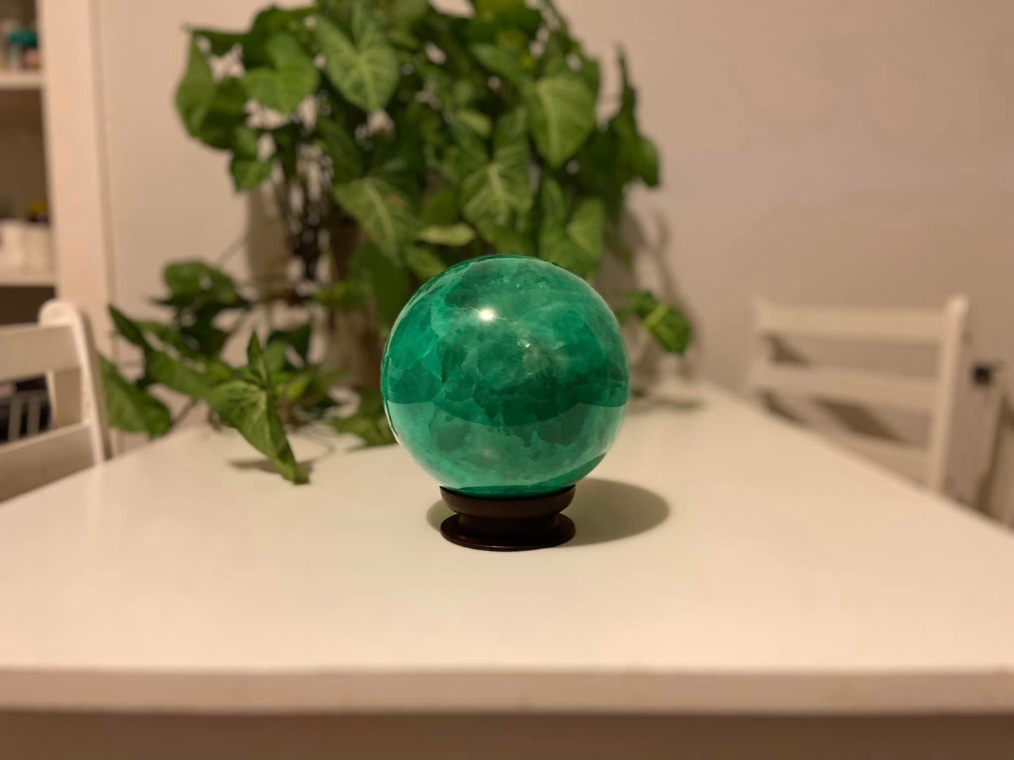 Fluorite Fluorescence Green Sphere