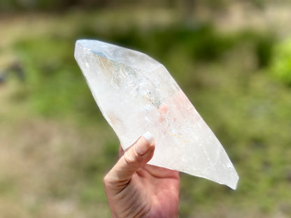 Elite Polished Pleiadian Starbary Quartz Crystal | Touch of Tangerine | Ancient Wisdom | Record Keepers |Phantasmagoric Rainbows | 1.4 kg