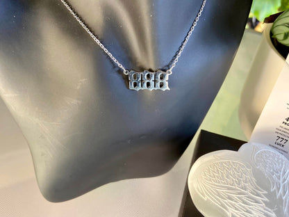 Angel Numbers Stainless Steel Pendant