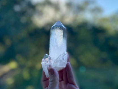 Lemurian Seed Quartz Tantric Twin with Isis and Pleiadian Starbaray
