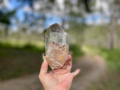 Lodolite Lemurian Inclusion Quartz Double Terminated