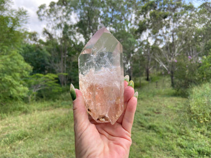 Lodolite Lemurian Inclusion Quartz Double Terminated