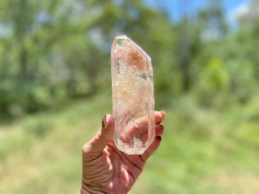 Lodolite Lemurian Inclusion Quartz Double Terminated