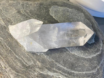 Lemurian Seed Quartz Tantric Twin with Isis and Pleiadian Starbaray