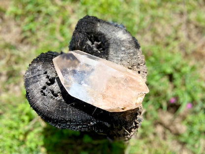 Lodolite Lemurian Inclusion Quartz Double Terminated