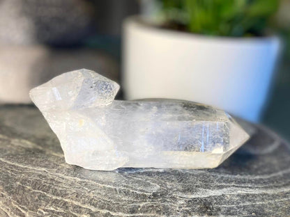 Lemurian Seed Quartz Tantric Twin with Isis and Pleiadian Starbaray
