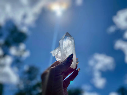 Lemurian Seed Quartz With Bridge and Dolphin