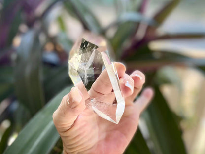 Double Terminated 7 Facets Channeller Clear Quartz Point