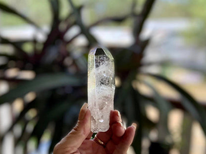 Silver Quartz Point Cathedral Channeler With Key Holes