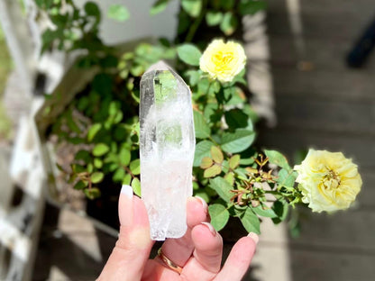 Silver Quartz Point Cathedral Channeler With Key Holes