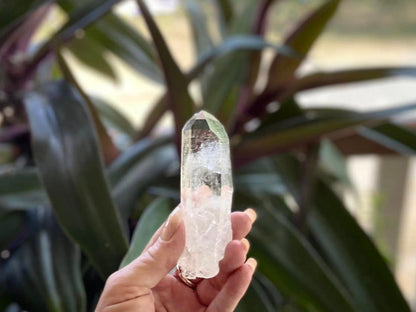 Silver Quartz Point Cathedral Channeler With Key Holes