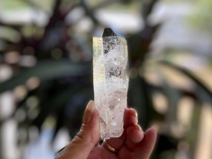 Silver Quartz Point Cathedral Channeler With Key Holes