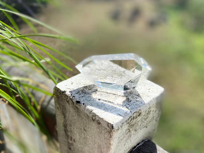 Double Terminated 7 Facets Channeller Clear Quartz Point