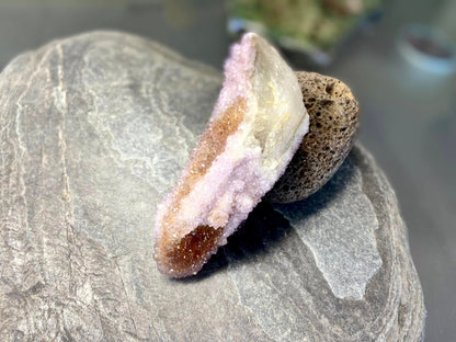Spirit Quartz With Amethyst and Citrine Natural Point