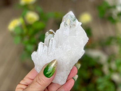 Rare AAA Grade Lemurian Clear Quartz Ascending Cathedral  |Brazil |Master Healer,Amplifier, Programmer | 393 Grams