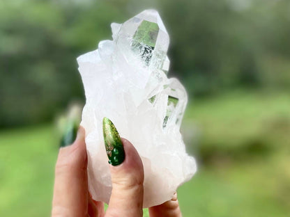 Rare AAA Grade Lemurian Clear Quartz Ascending Cathedral  |Brazil |Master Healer,Amplifier, Programmer | 393 Grams