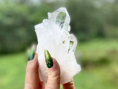 Rare AAA Grade Lemurian Clear Quartz Ascending Cathedral  |Brazil |Master Healer,Amplifier, Programmer | 393 Grams