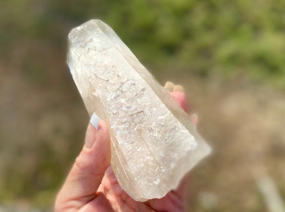 IsIs Pleiadian Starbrary Double Terminated Elite Lemurian Seed Quartz With A Touch Of Tangerine Quartz 759 Grams