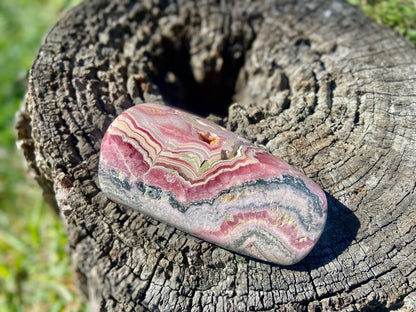 Natural Rhodochrosite Freeform | AAA Grade | Highly Polished | Argentina |Heart Chakra Crystal | 363 Grams