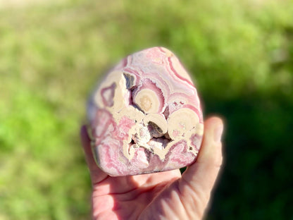 Natural Rhodochrosite Freeform | AAA Grade | Highly Polished | Argentina |Heart Chakra | 718 Grams