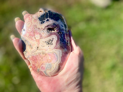 Natural Rhodochrosite Freeform | AAA Grade | Highly Polished | Argentina |Heart Chakra | 515 Grams