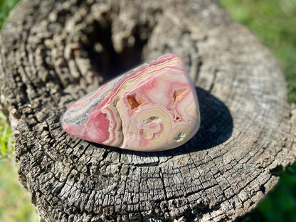 Natural Rhodochrosite Freeform | AAA Grade | Highly Polished | Argentina |Heart Chakra Crystal | 363 Grams