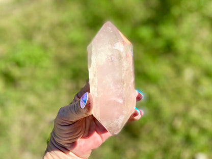 Pink Lithium Quartz Double Terminated AAA+++ Grade
