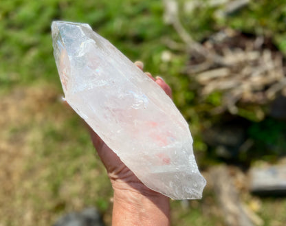 Elite Polished Pleiadian Starbary Quartz Crystal | Touch of Tangerine | Ancient Wisdom | Record Keepers |Phantasmagoric Rainbows | 1.4 kg