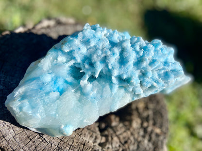 Blue Aragonite Cluster X Grade