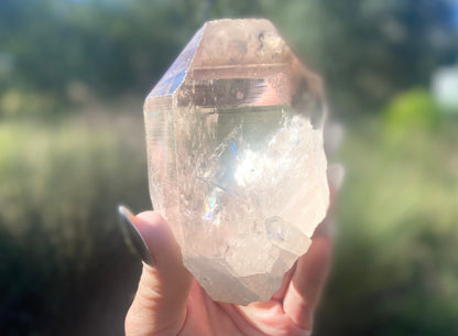 Smokey Citrine Pleiadian Starbray | Lemurian Seed Quartz Point | Smoky Citrine | Manifestation & Inner Child Crystal | Brazil – 358g