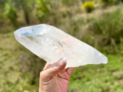 Elite Polished Pleiadian Starbary Quartz Crystal | Touch of Tangerine | Ancient Wisdom | Record Keepers |Phantasmagoric Rainbows | 1.4 kg