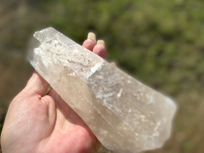 IsIs Pleiadian Starbrary Double Terminated Elite Lemurian Seed Quartz With A Touch Of Tangerine Quartz 759 Grams
