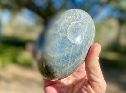 Very Rare 100% Natural Blue Sapphire Polished Shiva Lingam AAA Grade Sri Lanka Rathnapura 1313 Grams