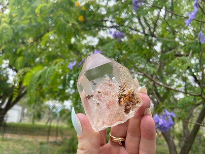 Lodolite Lemurian Inclusion Quartz With IsIs Window