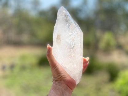 Elite Polished Pleiadian Starbary Quartz Crystal | Touch of Tangerine | Ancient Wisdom | Record Keepers |Phantasmagoric Rainbows | 1.4 kg