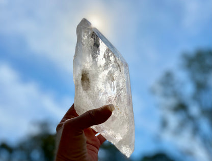 Elite Polished Pleiadian Starbary Quartz Crystal | Touch of Tangerine | Ancient Wisdom | Record Keepers |Phantasmagoric Rainbows | 1.4 kg