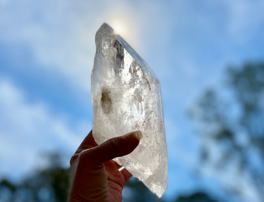 Elite Polished Pleiadian Starbary Quartz Crystal | Touch of Tangerine | Ancient Wisdom | Record Keepers |Phantasmagoric Rainbows | 1.4 kg