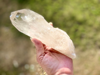 IsIs Pleiadian Starbrary Double Terminated Elite Lemurian Seed Quartz With A Touch Of Tangerine Quartz 759 Grams