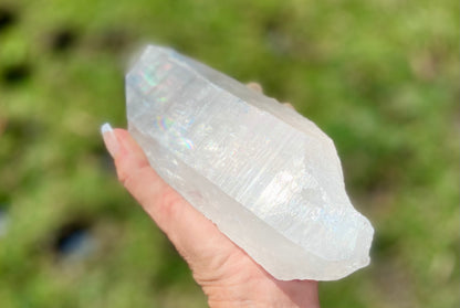 Elite Polished Pleiadian Starbary Quartz Crystal | Touch of Tangerine | Ancient Wisdom | Record Keepers |Phantasmagoric Rainbows | 1.4 kg