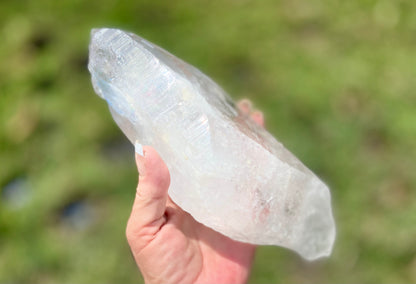 Elite Polished Pleiadian Starbary Quartz Crystal | Touch of Tangerine | Ancient Wisdom | Record Keepers |Phantasmagoric Rainbows | 1.4 kg