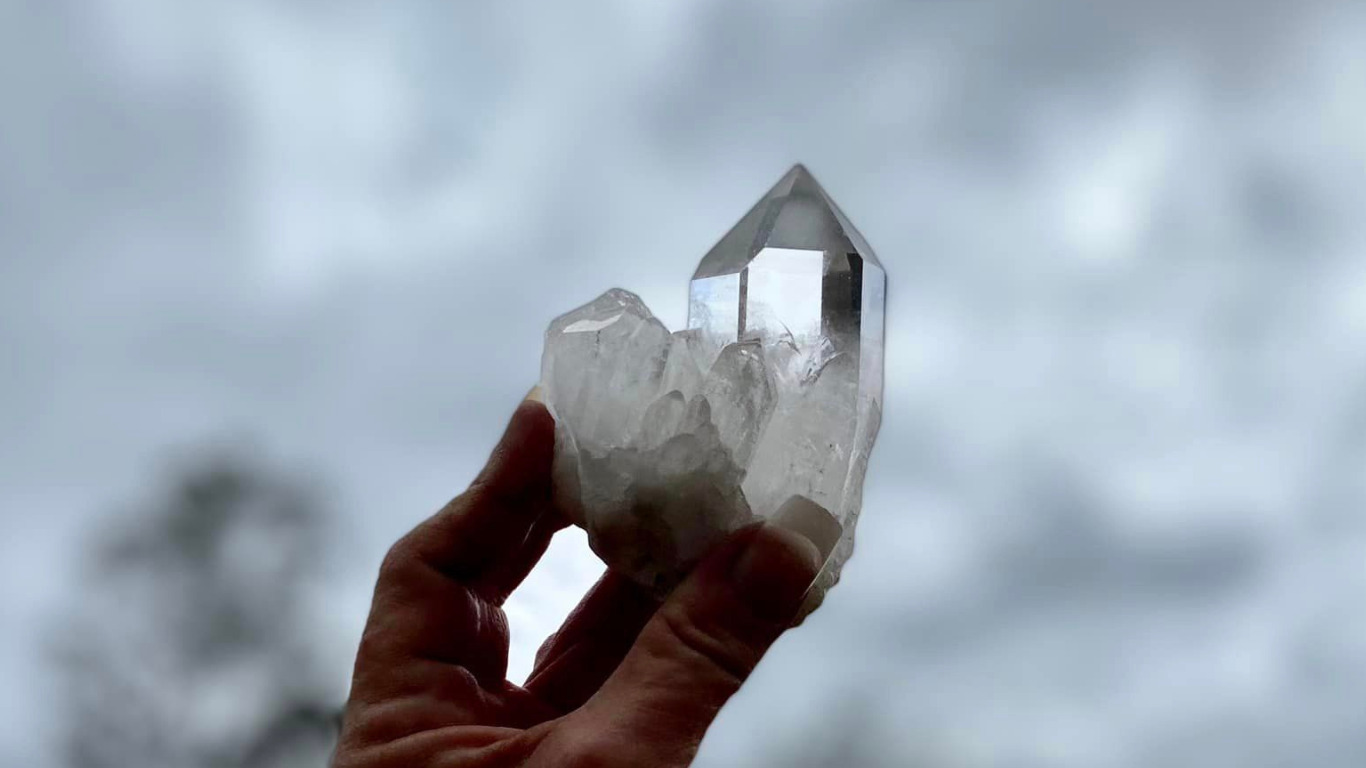 Lemurian Seed Cluster with Rainbows and Record Keepers AAA+ Grade